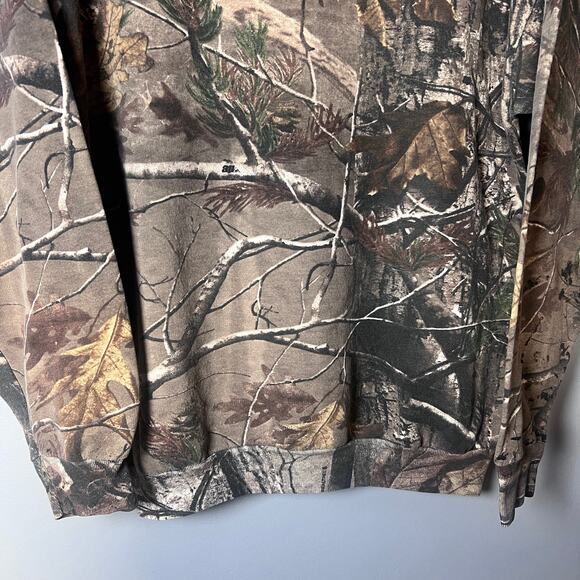 Russell Outdoors Camo Hoodie Sweatshirt Mens Size XL Hunting Workwear Pullover - Picture 10 of 11
